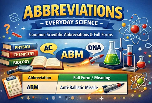 Abbreviations Everyday Science